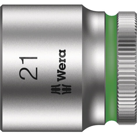 Douille WERA 3/8", 6 pans, court, SW 21,0 longueur 30mm