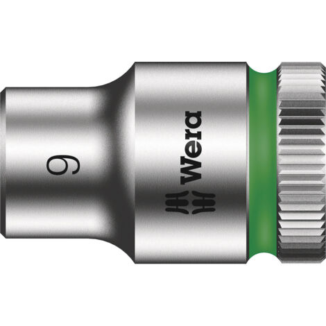 Douille WERA 3/8", 6 pans, court, SW 9,0 longueur 29mm
