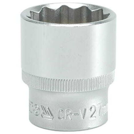 DOUILLE YATO 12 PANS 1/2"" COURTE 27 mm