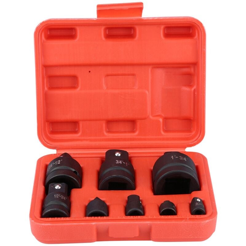 Douilles à Choc Adaptateur de convertisseur de prise, réducteur de convertisseur, ensemble d'adaptateurs 1/4 '3/8' 1/2 '3/4' 1 ', 8 pièces - Sjlerst