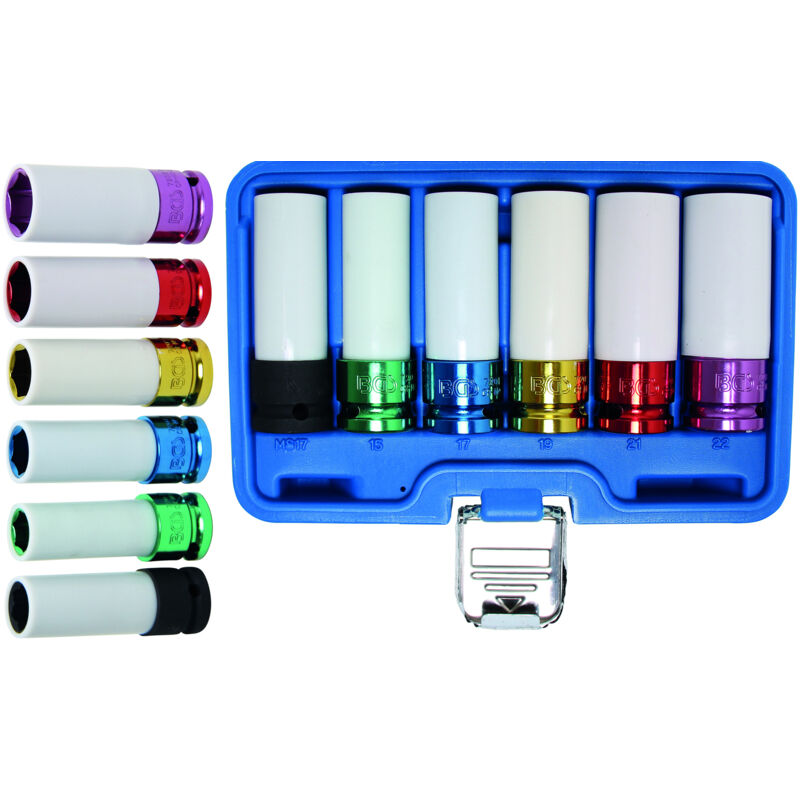 Douilles impact a choc jantes alu 15-17-19-21-22 mm + ms17 mercedes