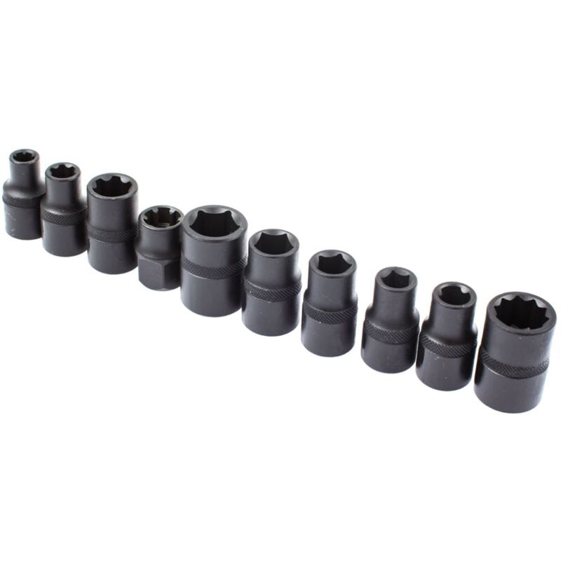 Laser Tools - Douilles impact a chocs speciales auto - jeu de 10 douilles