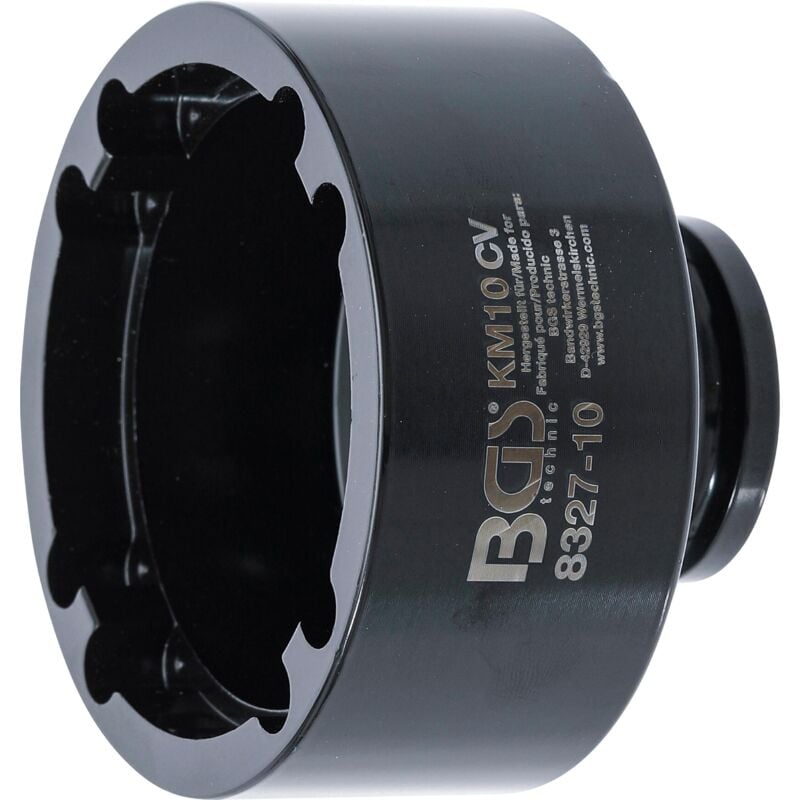 Douilles à ergots avec dent intérieure KM10