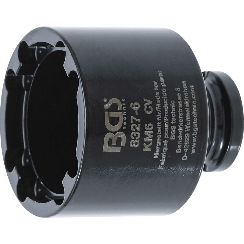 Douilles à ergots avec dent intérieure KM6 bgs 8327-6