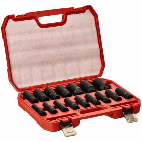DOUILLES À IMPACT 1/2"" 10-32 mm 16 pièces KD11749
