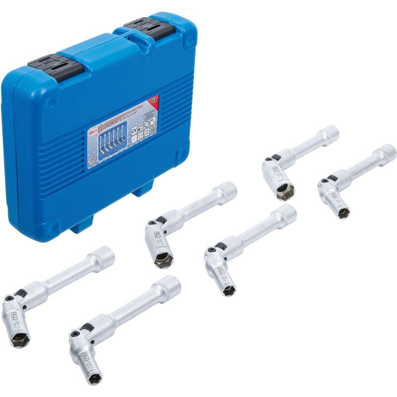 Jeu de clés articulées pour bougies de préchauffe universelles, hexagonales 10 mm (3/8') 8 - 16 mm 6 pièces