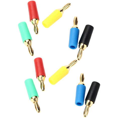 Douilles Banane Dorées 2,5mm pour Câbles Audio - Connecteurs à Souder Laiton Haut-Parleur