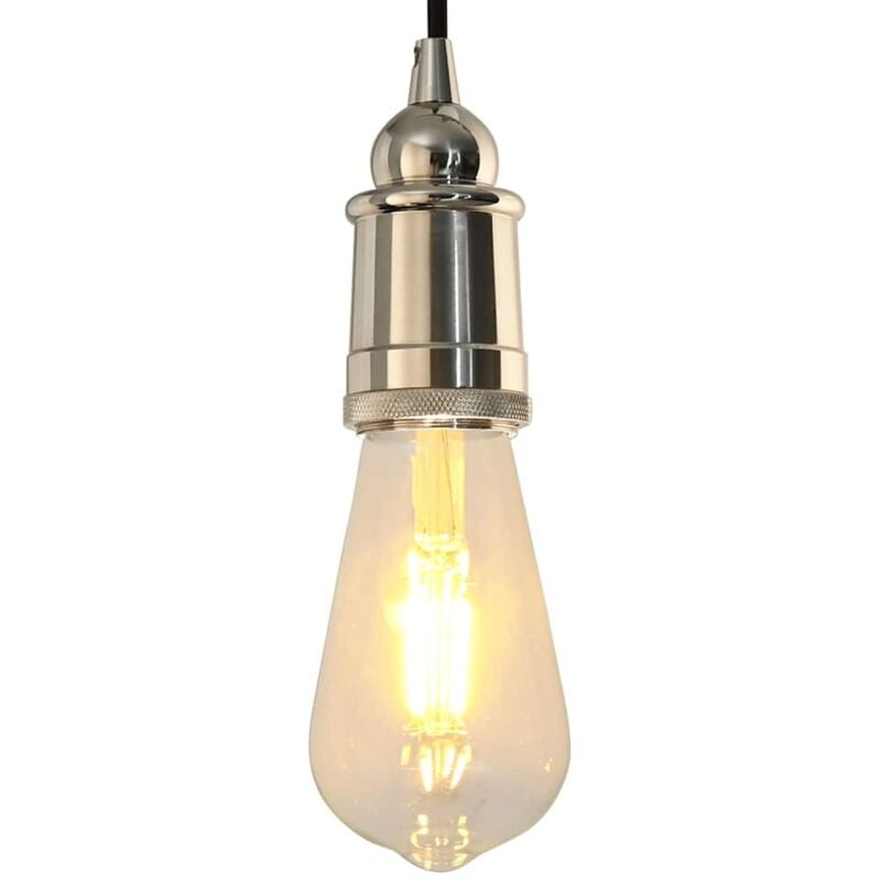 Vidaxl - Douilles de lampe 2 pcs nickel satiné E27