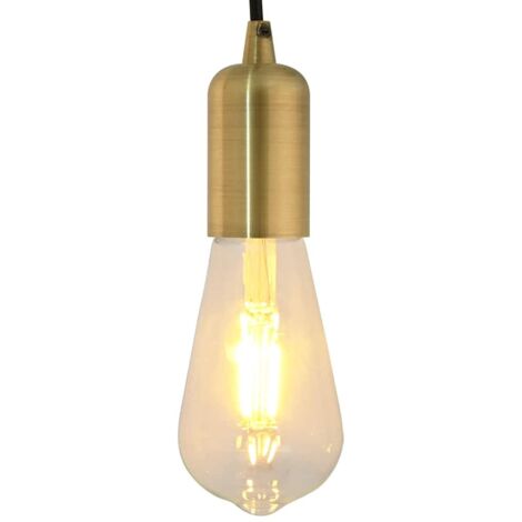Douilles de lampe 2 pcs bronze E27 vidaXL