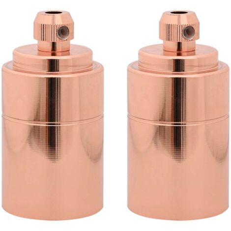 Douilles de lampe 2 pcs bronze or rose E27 CFW42623