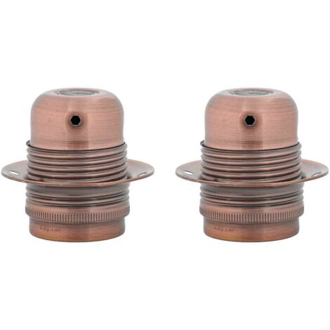 Douilles de lampe 2 pcs bronze rouge E27 CFW47891