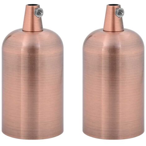 Douilles de lampe 2 pcs bronze rouge E27 CFW86458