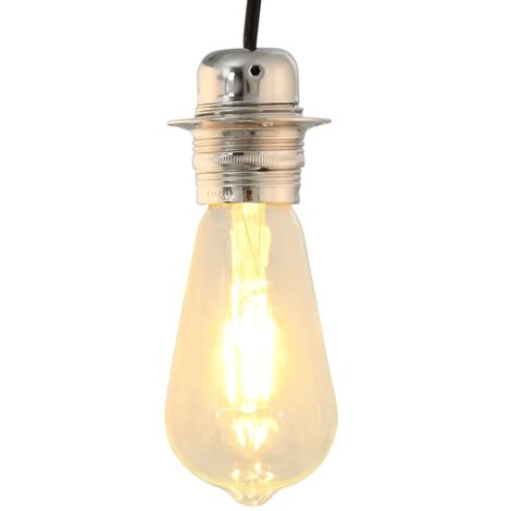 Douilles de lampe 2 pcs nickel satiné E27 vidaXL