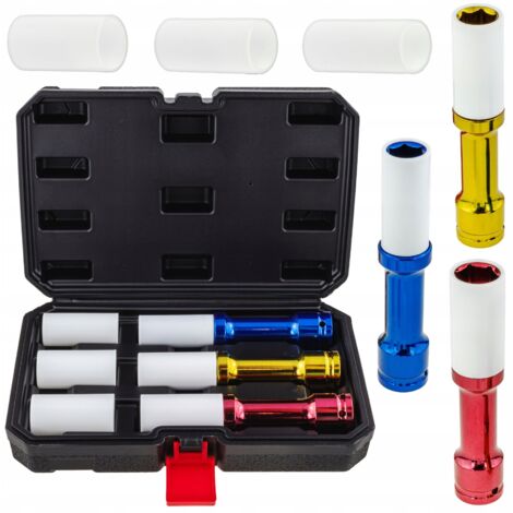 Douilles d'impact pour jantes alliage 17-21 mm 1/2 pouce longue 150 mm CR-V
