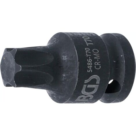DOUILLES EMBOUTS 1/2 IMPACT A CHOCS TORX COURT DE T20 A T70