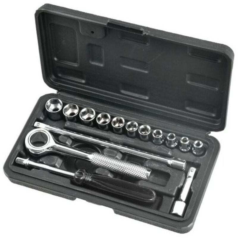 Douilles et embouts 1/4'' - coffret 16 pieces caractéristiques coffret 16 pièces