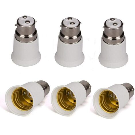 Douilles porte-ampoules B22 vers E27 - adaptateurs d'ampoule à LED 6 PCS-Fei Yu