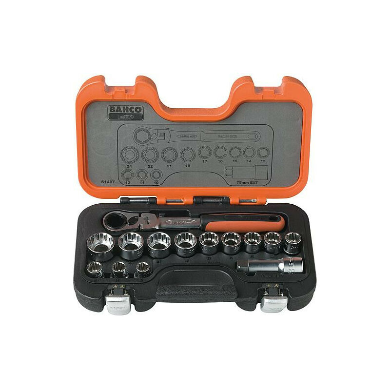 Douilles pour chevilles Bahco 14 pieces