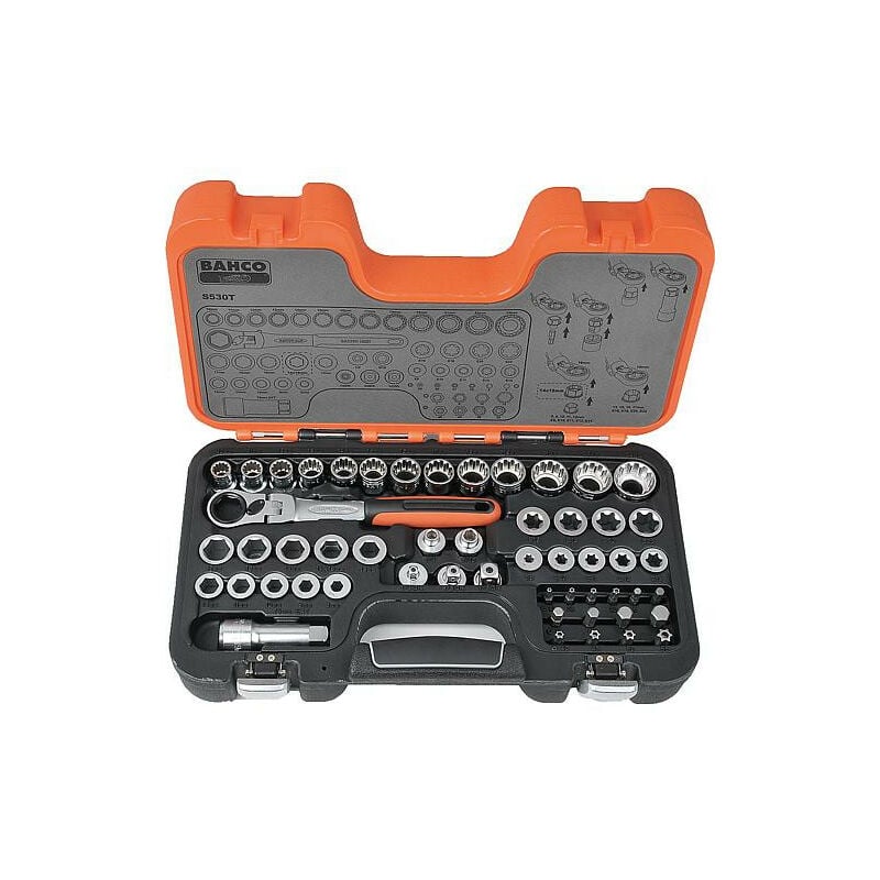 Douilles pour chevilles Bahco 53 pieces