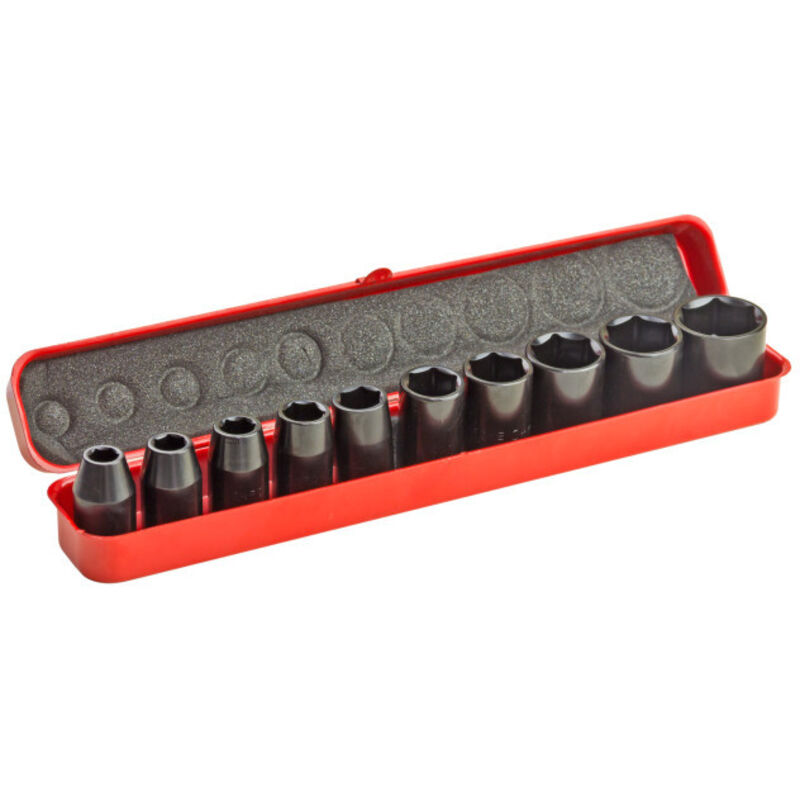 Dema - Douilles pour clé à choc ½' 9-27 mm - 10 pièces
