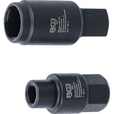 Douilles pour pompes à injection Bosch 3 pans 7 & 12,6 mm BGS
