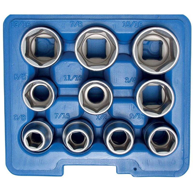 Douilles sae en pouces coffret Bgs Technic de 10 douilles imperiales