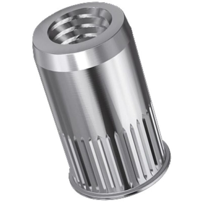 Rivkle - Douilles taraudées rivklé cannelées acier zingué, diamètre de perçage 7 mm, diamètre nominal M5, boîte de 500 douilles
