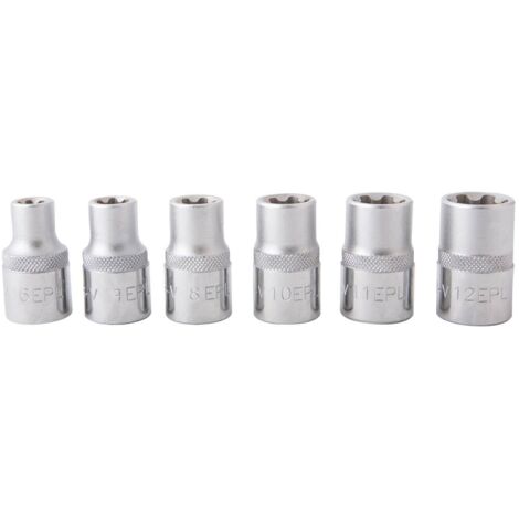 Douilles torx plus EP 6-7-8-10-11-12 L.25mm 1/4" - OM 7019 - CLAS Equipements