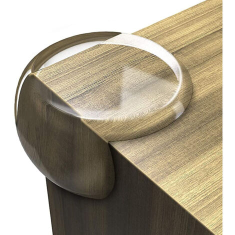 Douze protections d'angle sphériques transparentes conviennent pour protéger les parties pointues des meubles.