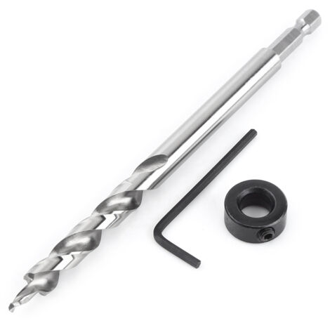 Dowelling Bit Spur Drill avec perceuse d'arrêt de profondeur réglable, réglage, pour le travail du bois