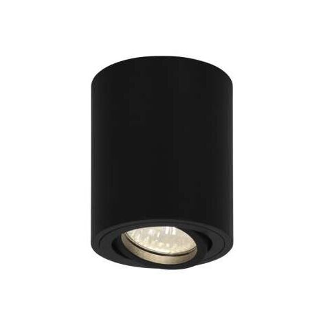 Down-light modelo SILOS acabado en color negro, 10cm(alto) 8cm(ancho) 8cm(fondo) .