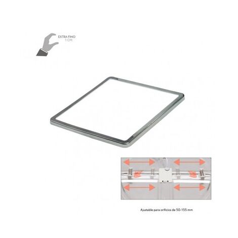 Downlight 15 W 5500 K cromo 1280 lm empotrar corte 5–15,5 cm