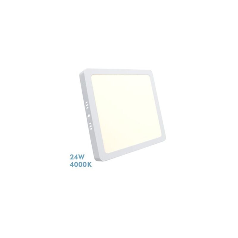 Downlight a superficie quadrata. Selenite 24w 4000k Bianca 2160lm 2,8x28,5x28,5 Cm