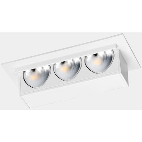 Downlight Bento Wall Washer 3 LEDS 3 Blanco cálido - 3000K CRI 90 Blanco IP20 230lm
