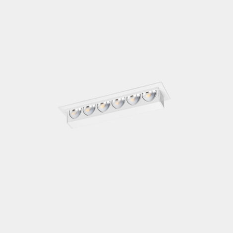 Downlight Bento Wall Washer 6 LEDS 6 Blanco cálido - 2700K CRI 90 Blanco IP20 421lm