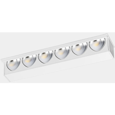 Downlight Bento Wall Washer 6 LEDS 6 Blanco cálido - 2700K CRI 90 Negro IP20 421lm