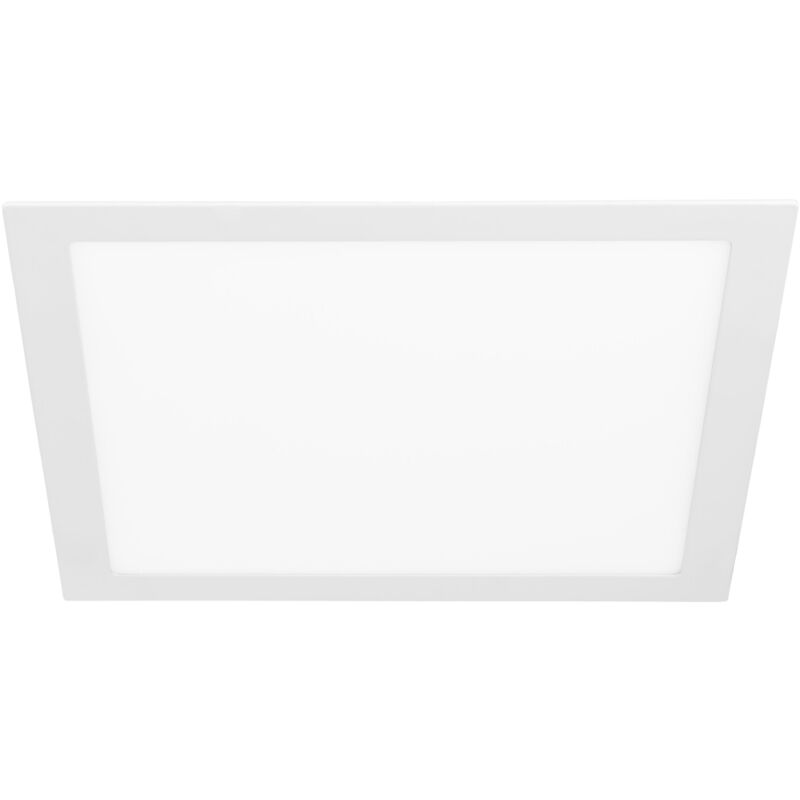Easy Square downlight cuadrado con luz led blanco cálido 3000K en color blanco