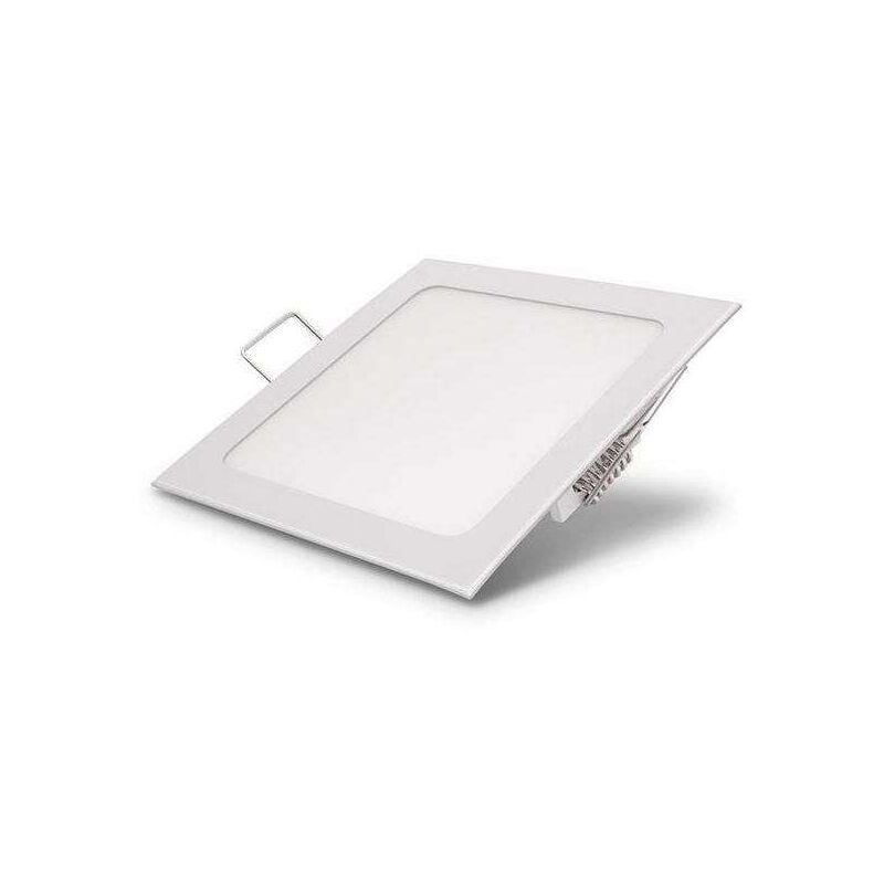 Ecolux - Downlight carré led 24W Blanc - Blanc Chaud 3000K