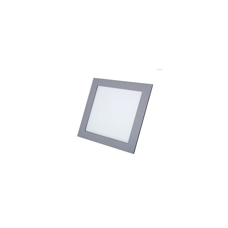 

Downlight cuadrado plata empotrable 12w 6000K luz blanca PB