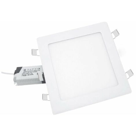 Downlight Dalle LED 24W Extra Plate Carrée BLANC - Unité / Blanc Froid  - SILUMEN