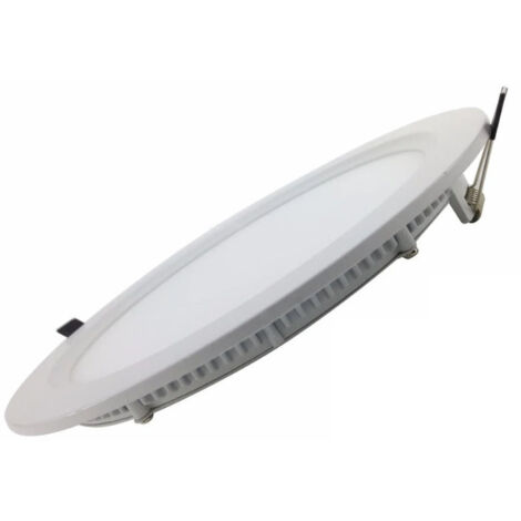 Downlight Dalle LED 24W Extra Plate Ronde BLANC - Unité / Blanc Froid  - SILUMEN