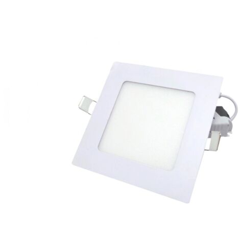 Downlight Dalle LED 6W Extra Plate Carrée BLANC - Unité / Blanc Neutre  - SILUMEN