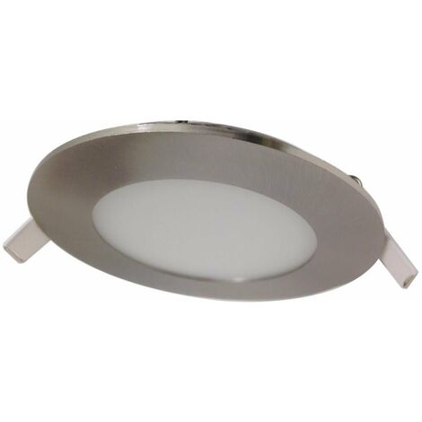 Downlight Dalle LED 6W Extra Plate Ronde - Unité / Blanc Froid  / Aluminium - SILUMEN