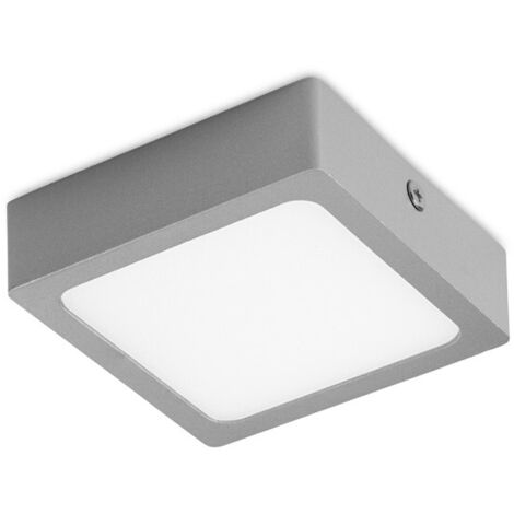 Downlight de superficie LED Kaju Cuadrado (8W)  Gris