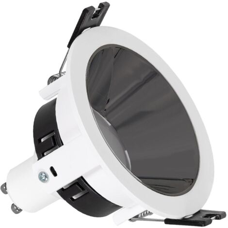 Downlight Einbaustrahler Konisch GU10 6W Schnitt Ø 75mm PC Verzinkt No Flicker 4000K Silber Neutralweiß
