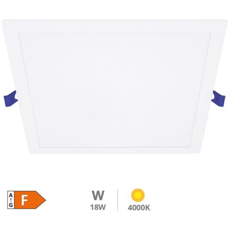 Downlight empotrable LED cuadrado Londa 18W 4000K Blanco