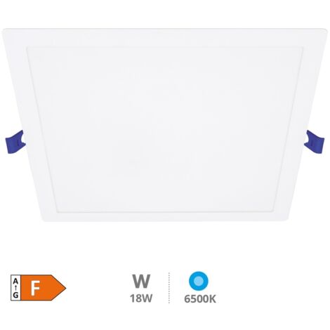 Downlight empotrable LED cuadrado Londa 18W 6500K Blanco