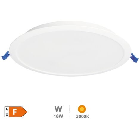 Downlight empotrable LED redondo Belur 18W 3000K Blanco
