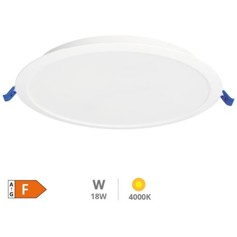 Downlight empotrable LED redondo Belur 18W 4000K Blanco