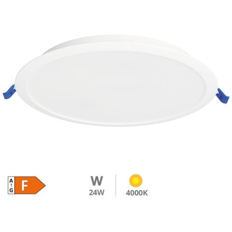 Downlight empotrable LED redondo Belur 24W 4000K Blanco